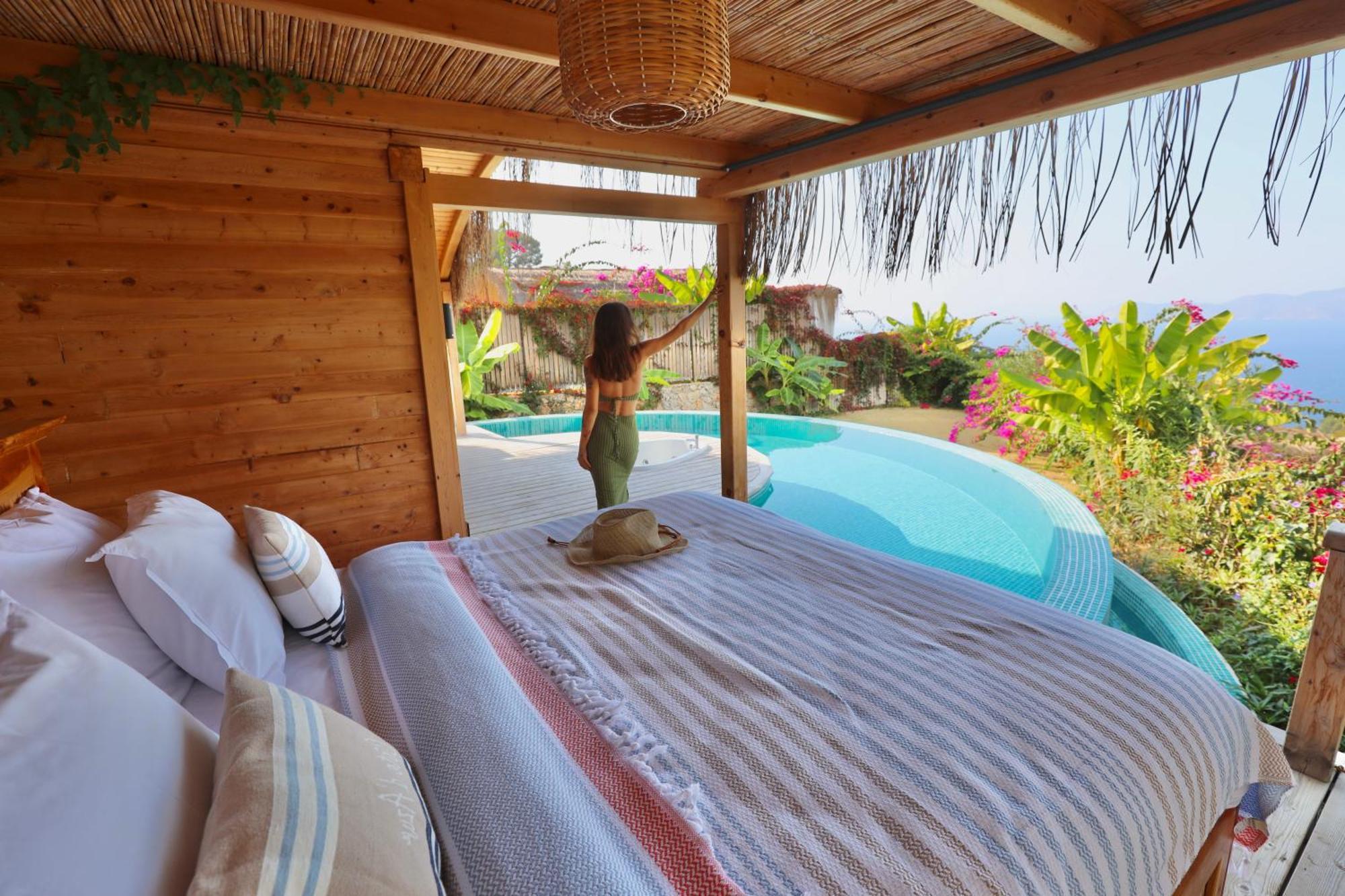 Seaview Faralya Hotel Bagian luar foto