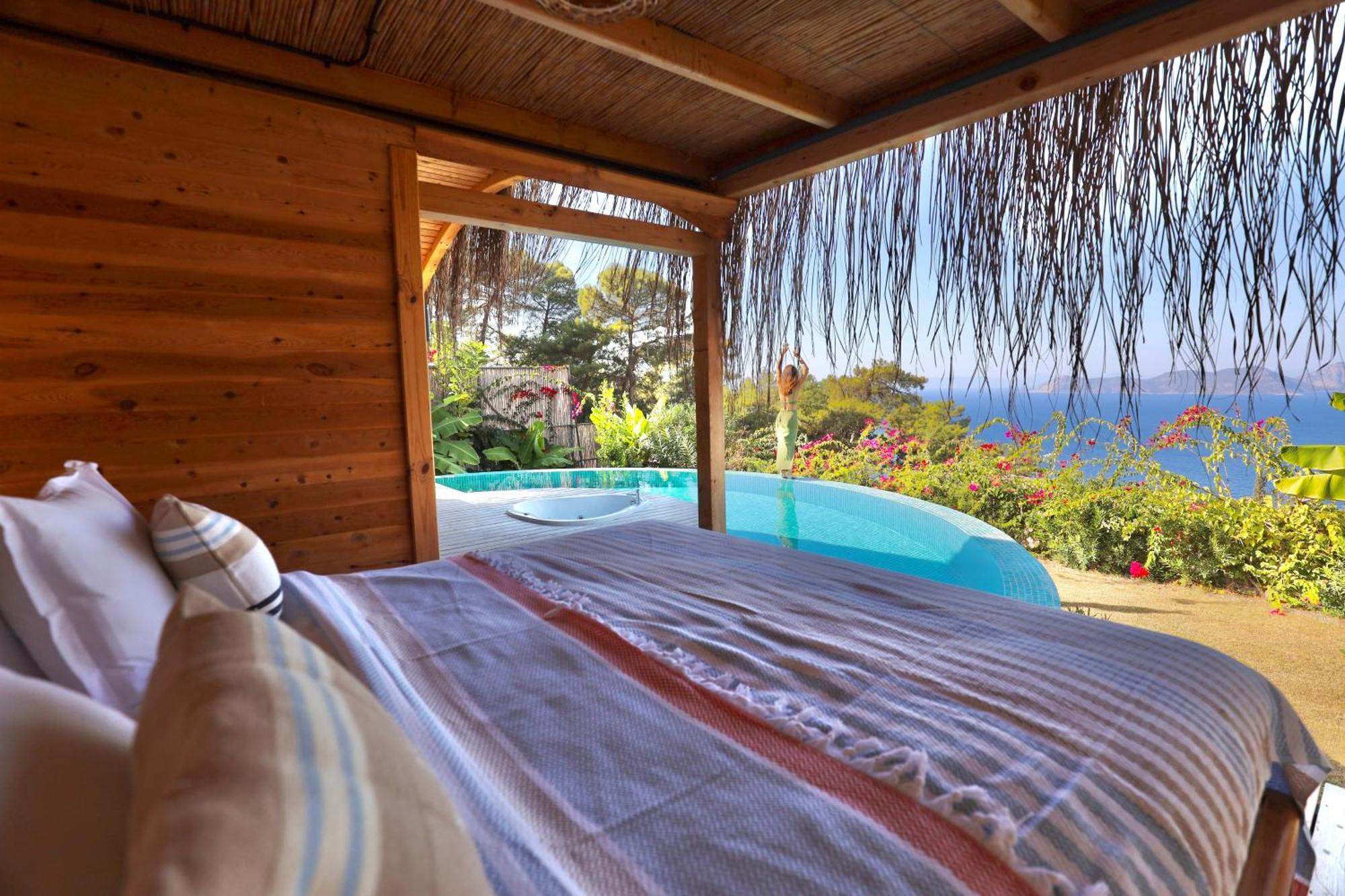 Seaview Faralya Hotel Bagian luar foto