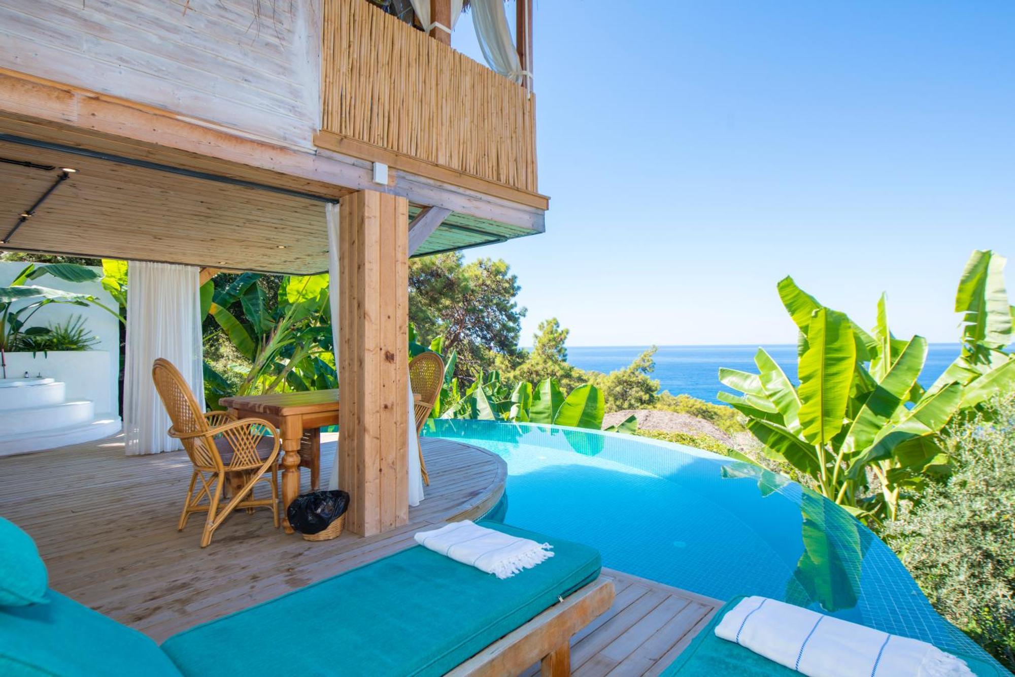Seaview Faralya Hotel Bagian luar foto