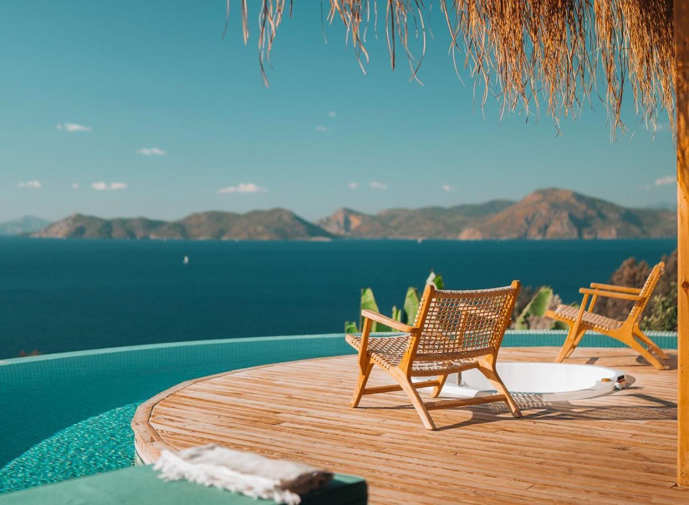 Seaview Faralya Hotel Bagian luar foto